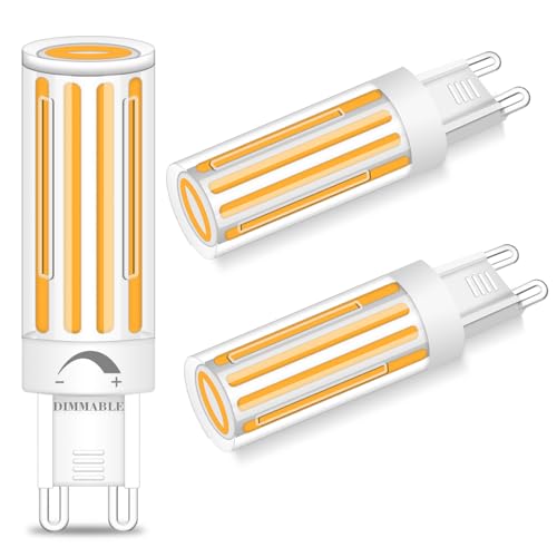 ZHENMING G9 LED Bulb 8W 2700K COB Dimmable 75W-80W Halogen Equivalent