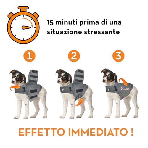 Thundershirt: Beruhigungsweste für Hunde - Grau - Größe L
