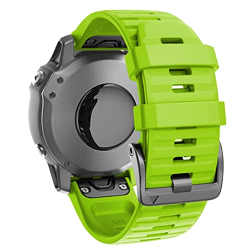 Bracelet Easyfit Fenix 7S en silicone vert haute résistance