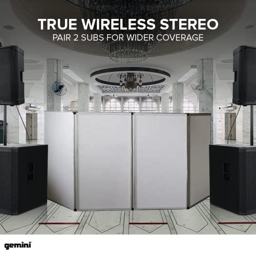 Gemini Sound Zrx-S18Bt Active 18 Inch Powered Professional 2400 Watt Subwoofer With Stereo Xlr Inputs And Outputs With Bluetooth For Djs And Stage Performance #TOP3