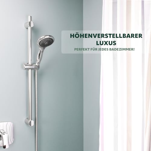 Duschstange Bremermann Edelstahl 71,5 cm mit verstellbarem Brausegleiter