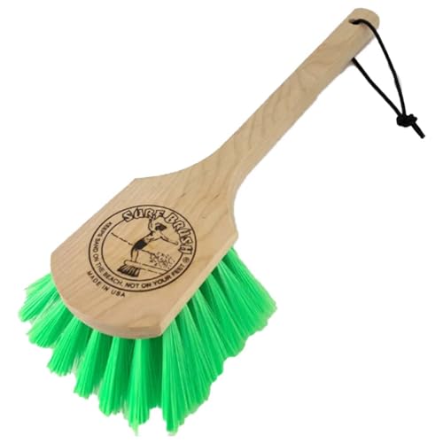 SURF BRUSH T[tuV long O Wood Ebh ؐ T[t{[h Ƃ  ԃuV jZbNX AEghA T[tB }X|[c (GRN(O[))