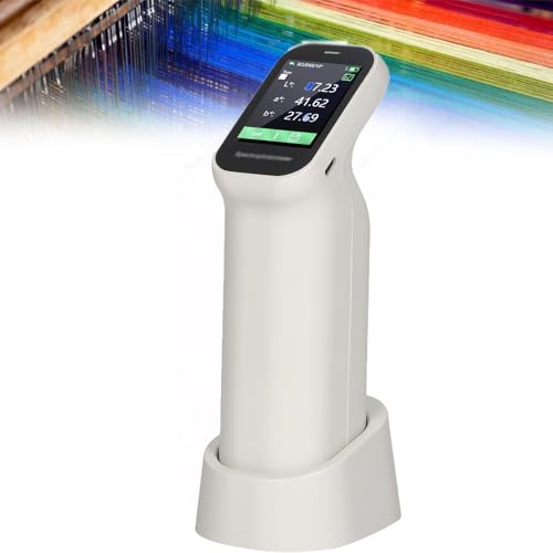 Touch Screen Colorimeter, Handheld Spectrophotometer, Portable Rechargeable Colorimeter with 2.4-inch Smart Touch Screen and Color Card Lookup Function, 6mm Test Aperture, for Plastic Painting,Painter