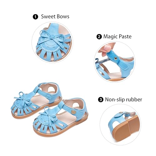 Image of GINFIVE Toddler Girls Sandals Girls Toddler Sandals Little Girls Kids Shoes