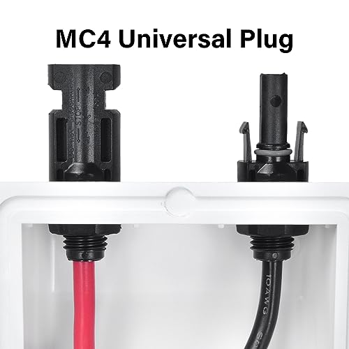 JianHan Glândula de entrada solar 3 m ABS à prova de intempéries cabo duplo 10AWG para todos os tipo