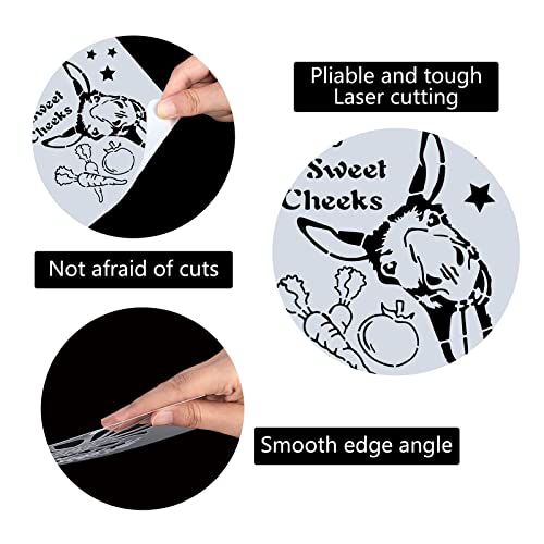 GORGECRAFT Grande Asino Stencil 12x12 Pollice