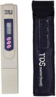 Digital Water Tester, Portable Professional LCD TDS Meter and Temperature Meter, 0-9990ppm High