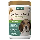 NaturVet – Cranberry Relief Plus Echinacea – Helps Support a Healthy Urinary Tract & Immune System – 120 Soft Chews