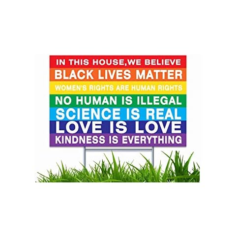 HERYNLRN Love is Love Yard Sign Cover