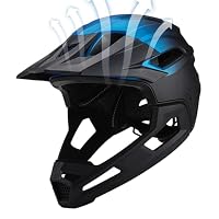 Fahrradhelm mit abnehmbarem Kinnschutz - Verstellbarer Fullface Hardshell- Fahrradhelm für Erwachsene, Jugend