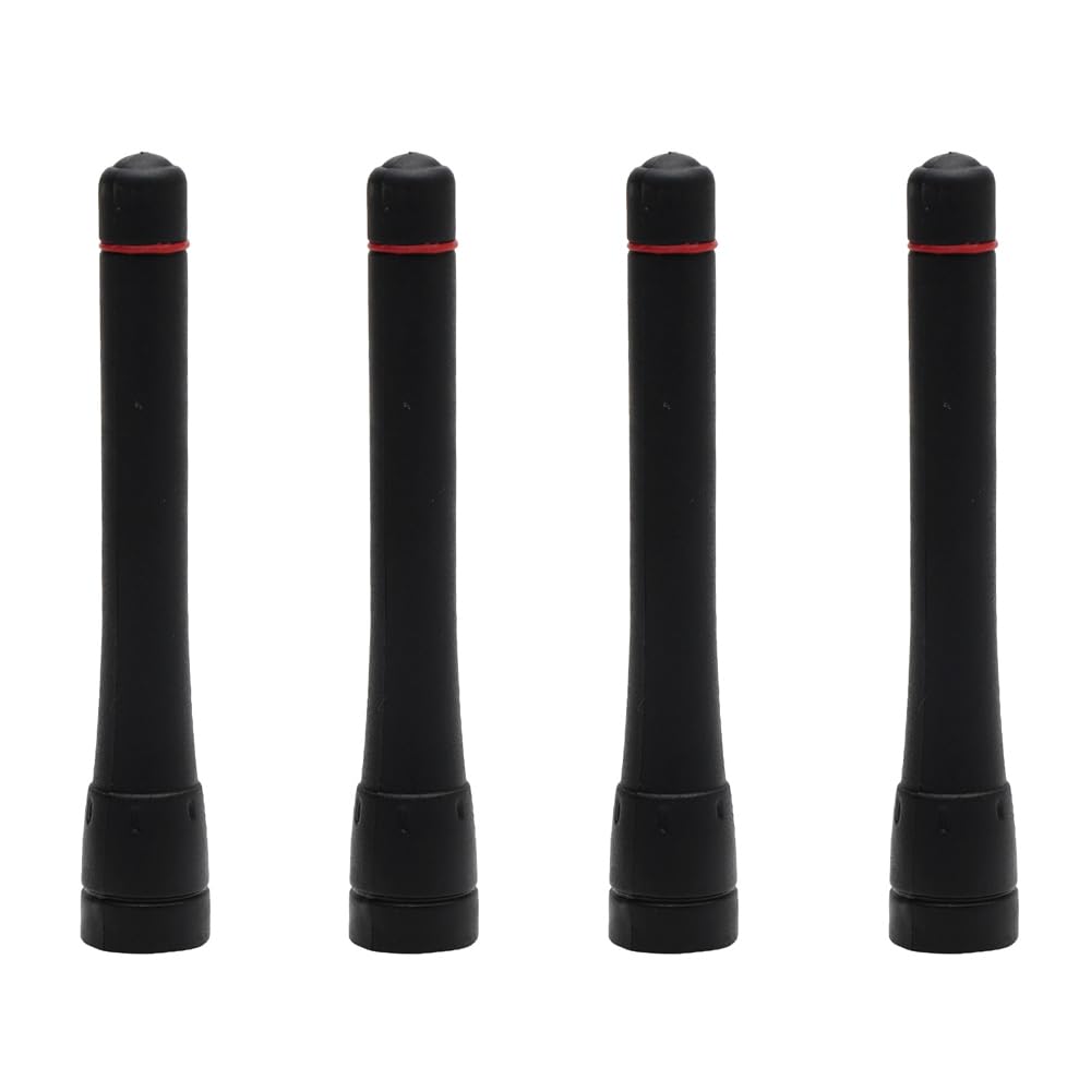 TDYU UHF 400-470MHz Stubby Antenna for ICOM FA-SC73US IC-F21 F24 F43 F44 F4000 F4001 F4010 F4011 F4018 F4023 F4026 F4161 Walkie Talkie Two Way Radio 4 Pack