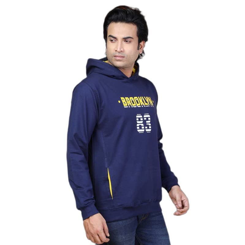 Image of Palm Island Men's Stylish Round Neck Cotton Hodded Hoodie Sweatshirt