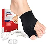 Ped-Rx Bunion Corrector for Women and Men - Orthopedic Splint to Straighten Overlapping Toes,...