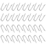 FOMIYES 200pcs Heavy Duty U-Shaped Nails Fence Staples Wire Fencing Fasteners for Wood Fence Fixing Garden and Industrial Use