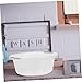 FOMIYES Multifunctional Round Plastic Wash Basin Dish Tub for Face Washing Laundry and Vegetable Cleaning Home Dormitory and Travel