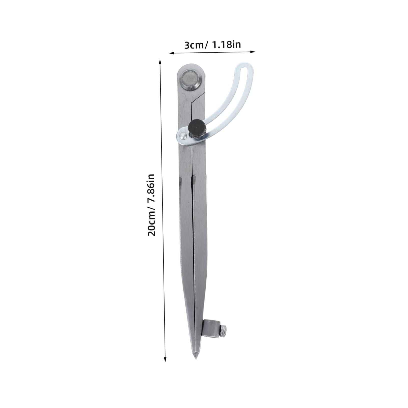 Gadpiparty 1set Compasso Con Portamatite Strumento Di Misura Preciso Per Falegnameria e Disegno Geometrico Kit Completo Con Matite Carbonio Per Architettura e Progettazione
