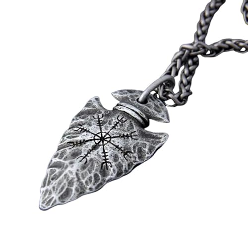 Chaîne en Acier Inoxydable style viking avec amulette rune pour homme actif