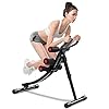 ONETWOFIT Core&Abdominal Trainers Abdominal Workout Machine, Height Adjustable Home Ab Trainer with LCD Display OT129