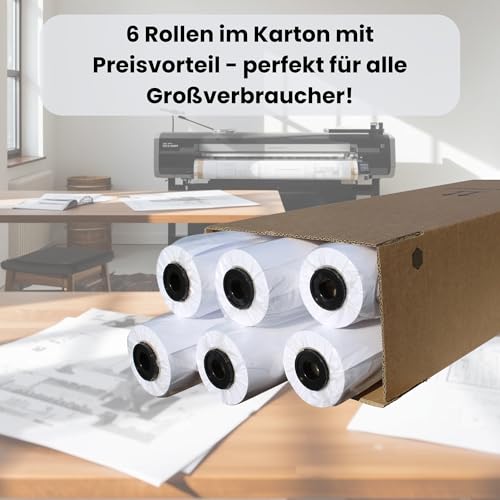 Papier pour traceur CABRO 80g pour impression de plans d'architecte et dessins techniques - 6