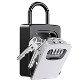 セキュリティ キーボックス 壁掛け 鍵 ボックス 南京錠 ロック ポケット ダイヤルロック 4桁ダイヤル式 小物 キー収納 防水 大容量 インテリア オシャレ 小型 暗証番号 オフィス アパート マンション 事務所 車 玄関 倉庫 会...