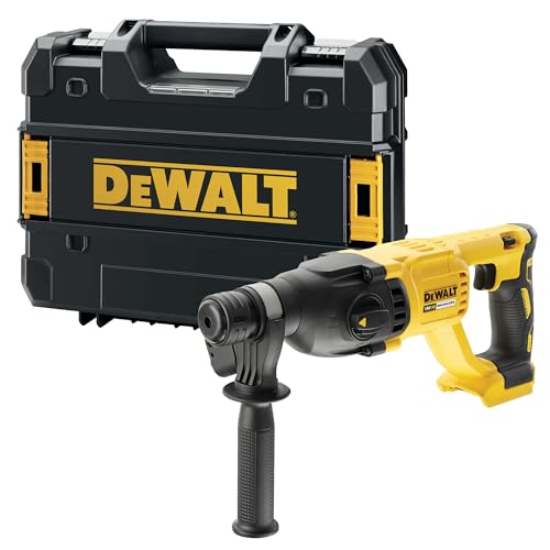 Dewalt Dch133nt-Xj - Martillo Electroneumático Sin Escobillas Sds-Plus 2.6j 18v, Sin Cable, Con Estuche Tstak Y Embrague De Seguridad, Diámetro Máx. De Perforación 13mm, Velocidad 1550rpm