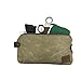 Hide & Drink, Large All Purpose Dopp Kit Utility Bag With Interior Leather Edge Lining, Waxed Canvas, Handmade