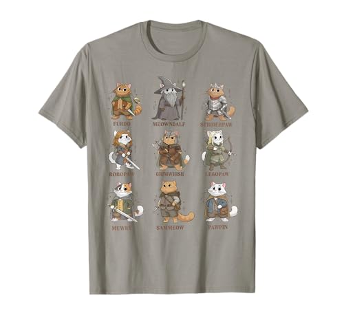Lord of Cats Funny Wizard Cats T-Shirt