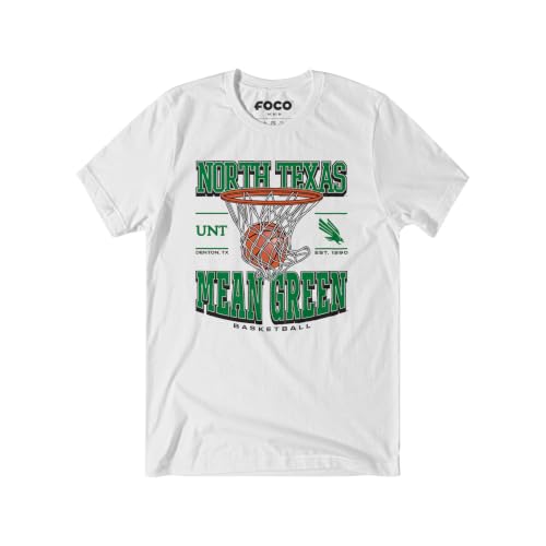 FOCO North Texas Mean Green NCAA Mens Game Time T-Shirt - White - XL