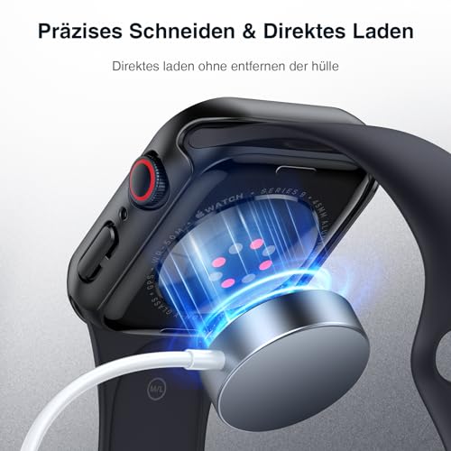 Apple Watch 7 Hülle LK, 2 Stück Schutz für Series 9/8/7, 45 mm