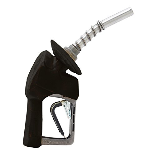 Husky Unleaded Fuel Nozzle, Made in USA, with 3-Notch Hold Open Clip and Full Grip Guard, Model 159559-04