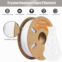 ERYONE PETG Filament 1.75 mm, 3D Drucker Filament PETG, +/- 0.03 mm, 1kg 1 Spule, Weiß – Ansicht 3