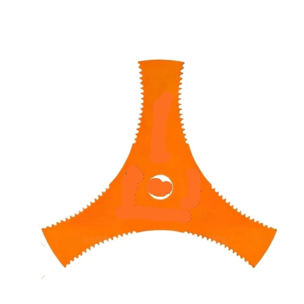Genérico Compatible con Disco de Corte de Acero al manganeso de 3 Dientes | Cortadora tratada térmicamente for cortar malezas, arbustos y vegetación espesa(Style B)