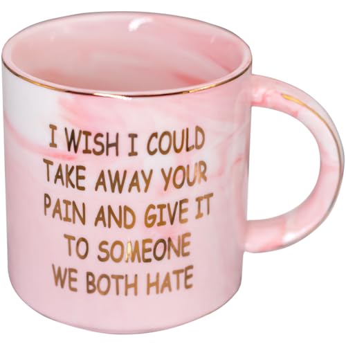 Mugpie Get Well Soon Gifts for Women - Cute I Wish I Could Take Away Your Pain Coffee Mug - Feel Better Surgery Recovery Christmas Gifts for Her Sick Friends Mom Sister Coworker After Surgery