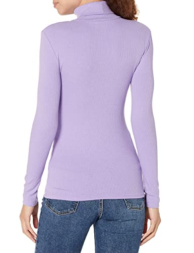 Image of Amazon Essentials Women's Slim-Fit Stretchy Layering Long Sleeve Knit Rib Turtleneck Top (Available in Plus Size), Pack of 2