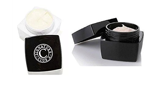 Signature Club a By Adrienne Rapid Transport C Infused Night Creme & Double Hyaluronic 1000 an Ounce of Gold Volumizing Day Cream w/ SPF 30+ Bundle of 2!