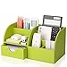 Produktbild KINGFOM 7 Speicherabteil Multifunktionale Kunstleder Schreibtisch Organisator (grün)