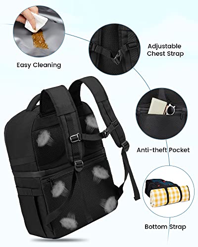 Sucipi Cooler Backpack 54 Cans, Leak-Proof Insulated Backpack With 4 Ice Packs, Double Deck Cooler Bag Up To 12 Hours,Soft Lightweight Lunch Backpack For Men Women To Work Beach Camping Picnic(Blue) #TOP7