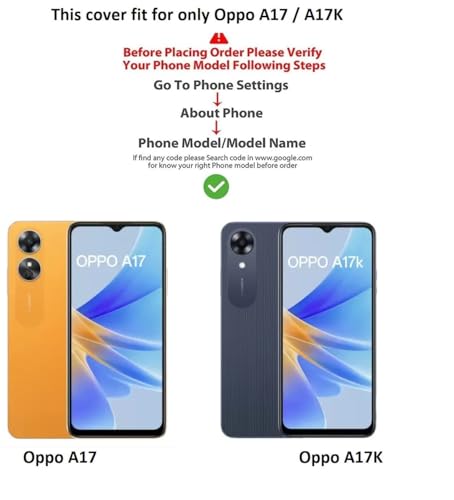 Image of COVERBLACK Rubber Back Cover for Oppo CPH2477 / Oppo A17 (6.56) - Transparent