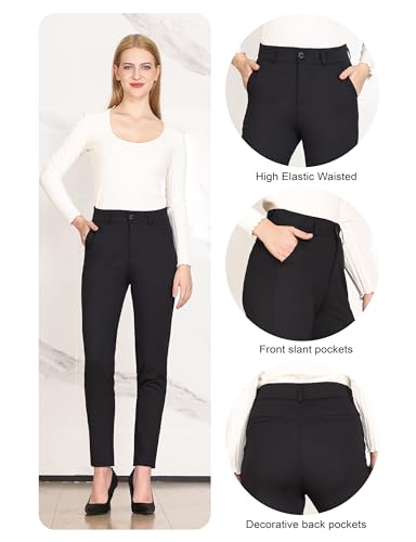 Bamans-Dress-Pants-for-Women-High-Waisted-Skinny-Leg-Pants-Work-Business-Trousers-Formal-Office-Tummy-Control-Slacks 41SCPiC05IL
