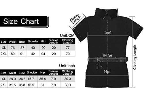 M MUNCASO Lady Polizei Kostüm Sexy Cop Kleid für Frauen Polizei Rollenspiel Cosplay Uniform Frech Offizier Outfit Frauen… – Bild 3