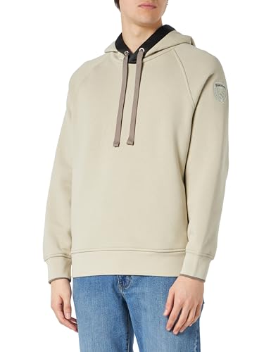 Blauer Felpa Chiusa Cappuccio en coton haut de gamme pour homme