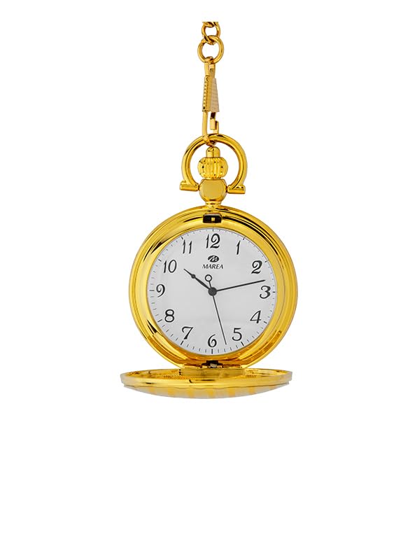 Reloj de bolsillo Marea B41421/2 dorado para evitar alergias de pulsera con esfera de 47 mm