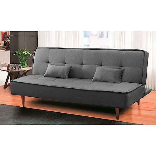 Sofá Cama Silver Linho Cinza Grafite 1,92 - Speciale Home
