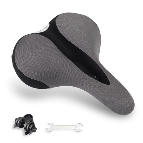 Memory Foam Bike Seat with Adjustable Clamp