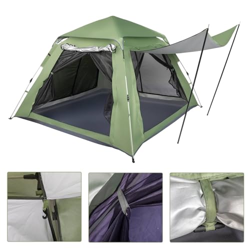 Carpa plegable impermeable para 4 personas para camping miniatura 5