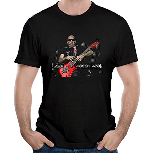 Photo de tianqi Joe T-Shirt Satriani Cotton Men's Stylish Personalized Short Sleeve T-Shirt Black XXL