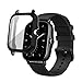 Produktbild KONEE Hülle Kompatibel mit Amazfit GTS 2 / Amazfit GTS 2e, Rundum Schutzhülle mit Displayschutzfolie, [Anti-Fleck] [Kratzfest] Ultradünne TPU Schutzhülle für Amazfit GTS2 / Amazfit GTS2e - Schwarz