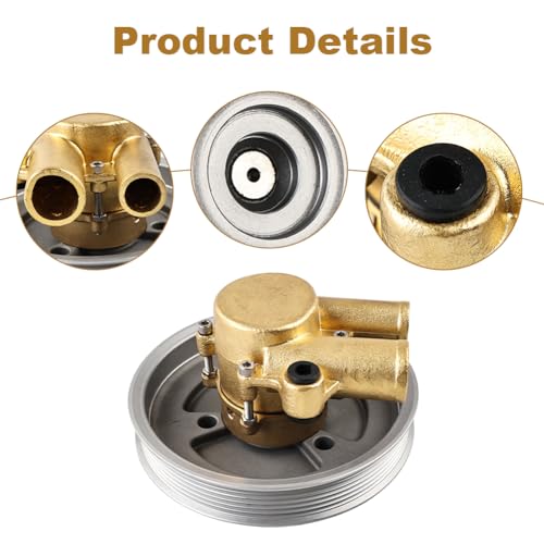 zayody Bomba de água do mar compatível com Volvo Penta 4.3L 5.0L 5.7L V8 V6 GXI GL Substituição mont