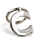 New Arrival Initial Letter C Key Ring with Pouch Bag Z77-M0716