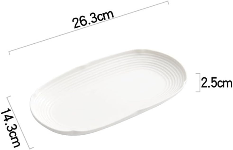 Hotel Tableware Fish Plate Home Steam Ceramic Deep Dish